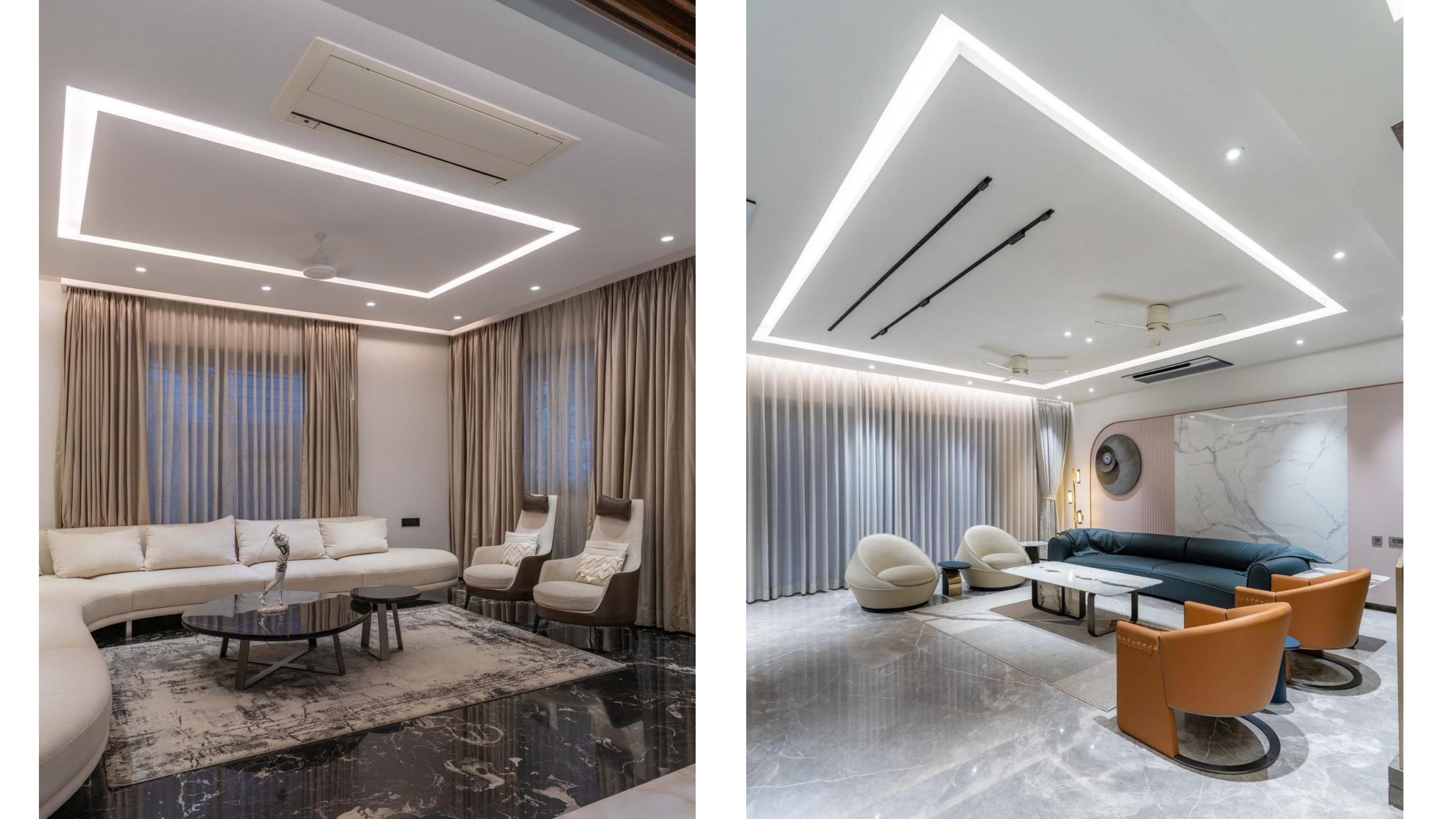 Serene Glow Residence — refined modern living room